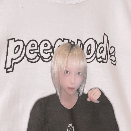 高級猫を着た高級猫ビッグシルエットtee WHITE