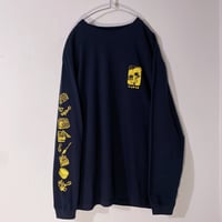 Daoko×小骨トモ×peequodコラボ「捨てちゃってね」ロンT navy
