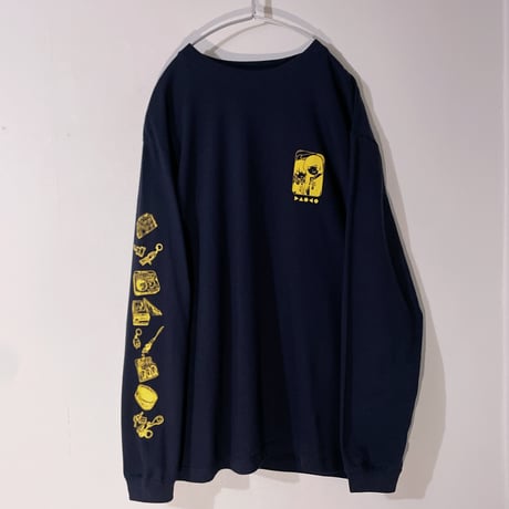 Daoko×小骨トモ×peequodコラボ「捨てちゃってね」ロンT navy