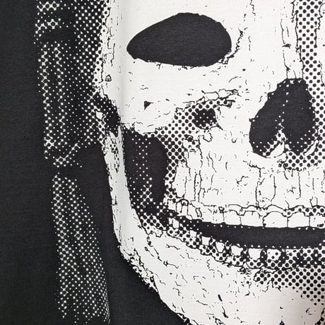 骨能面“小面”大判印刷ビッグシルエットtee