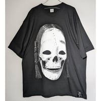 骨能面“小面”大判印刷ビッグシルエットtee