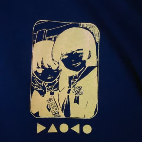 Daoko×小骨トモ×peequodコラボ「捨てちゃってね」ロンT navy