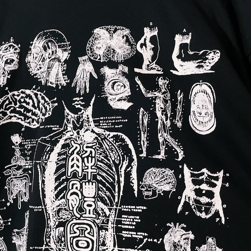 解体シン書大版印刷ビッグシルエットtee | peequod