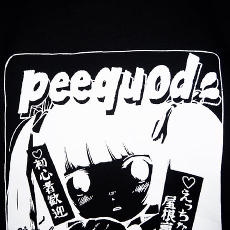 ピンクチラシビッグシルエットスウェット