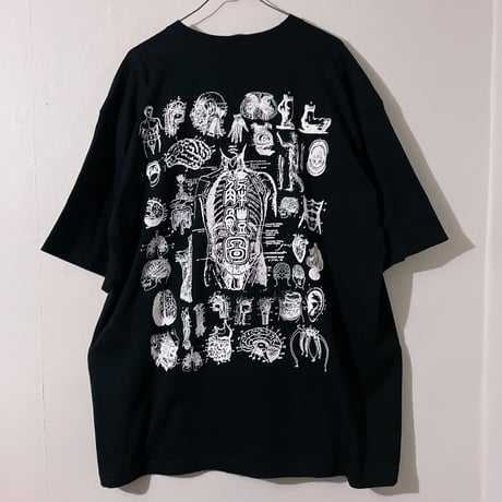 解体シン書大版印刷ビッグシルエットtee