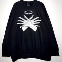 【受注生産】爪がカワイイとレントゲンもばりカワイイビッグスウェット peequod REMIX ver
