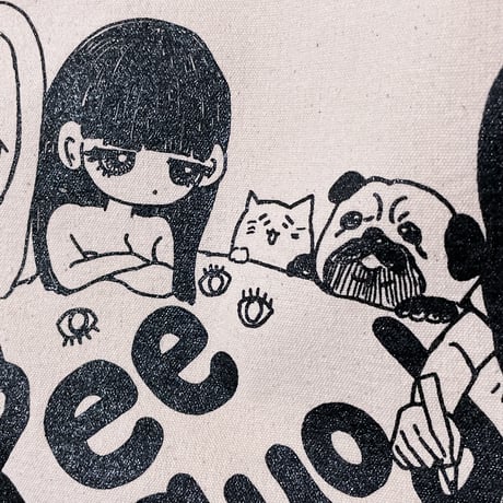 ピリきゅうちゃん×peequod 寄せ書きサコッシュ