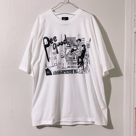 ピリきゅうちゃん×peequod 旧店舗でマターリなイラストビッグシルエットtee