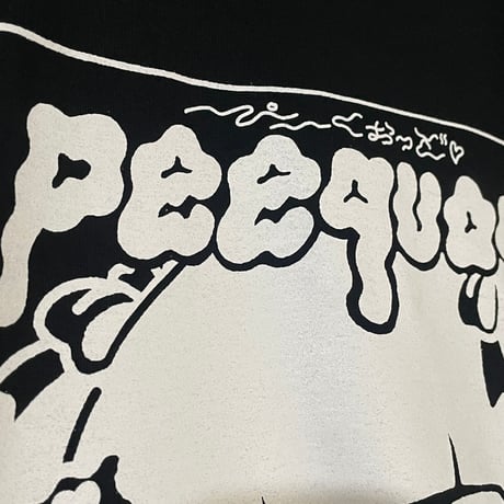 【遊凪×peequodコラボ】にょろにょろピンクチラシビッグシルエットtee