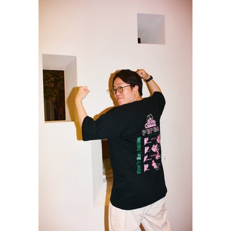 ぺぺローション×peequodコラボビッグシルエットtee