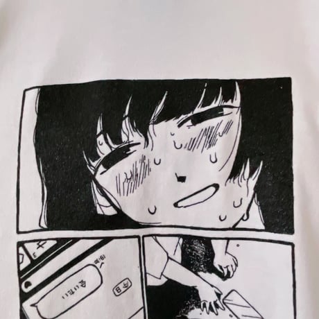 Daoko×小骨トモ×peequodコラボ「捨てちゃってね」ロンT white