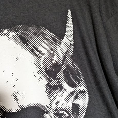 骨能面“般若”大判印刷ビッグシルエットtee