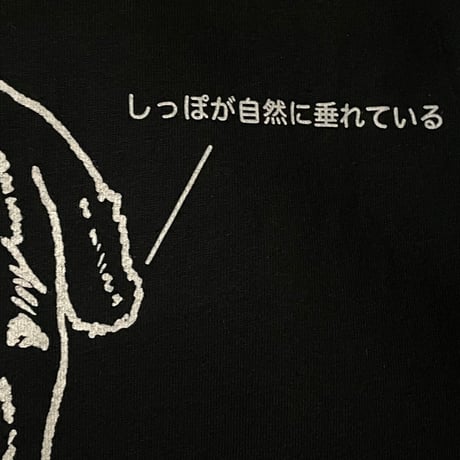 心安らかな犬ビッグシルエットロンT