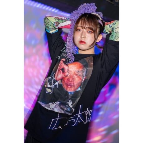 広島太郎×peequodコラボビッグシルエットtee(半袖/長袖)