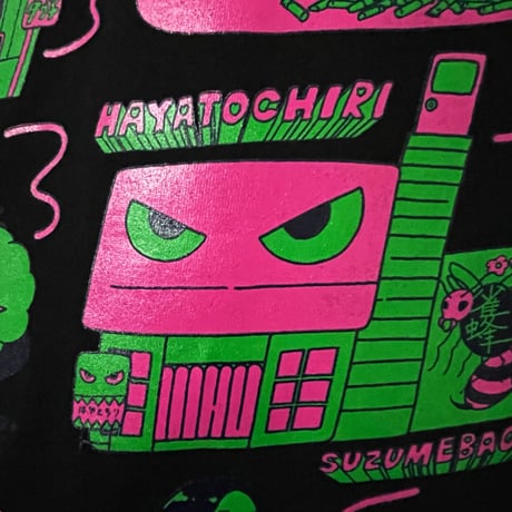 【受注生産】高円寺MAPロンT〜いっしょにおさんぽver〜　black