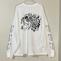ゆるふわぴんくチャン×peequodコラボ“シシャどくろ”ロンT