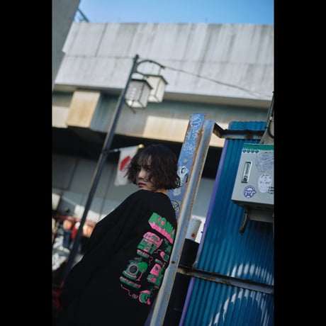 【受注生産】高円寺MAPロンT〜いっしょにおさんぽver〜　black