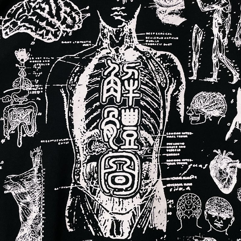 解体シン書大版印刷ビッグシルエットtee | peequod