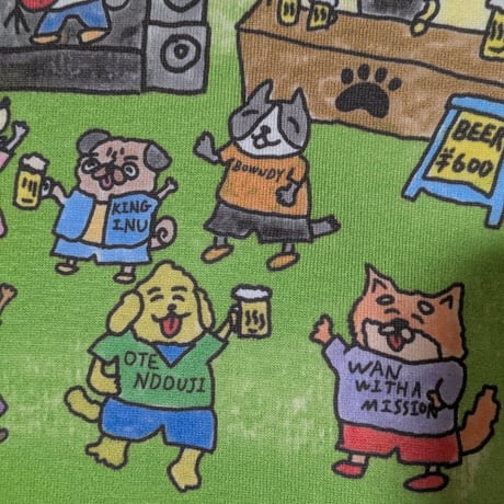 【予約販売】トロピカルわんわんフェスティバル🐾ビッグシルエットtee