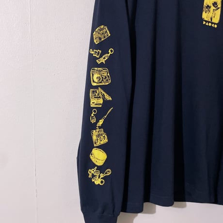 Daoko×小骨トモ×peequodコラボ「捨てちゃってね」ロンT navy