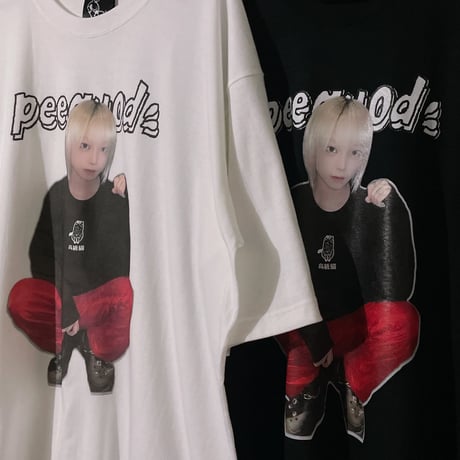 高級猫を着た高級猫ビッグシルエットtee WHITE