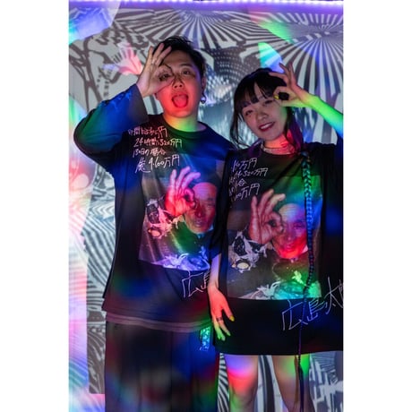 広島太郎×peequodコラボビッグシルエットtee(半袖/長袖)