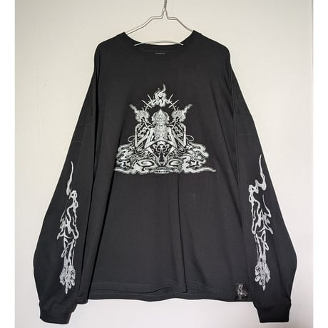 【予約販売】ゆるふわぴんくチャン×peequodコラボ　シーシャ阿修羅ビッグシルエットロンT