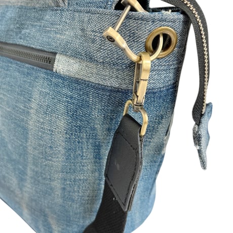 Bamboo denim bag