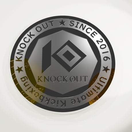 KNOCK OUT コイン SILVER