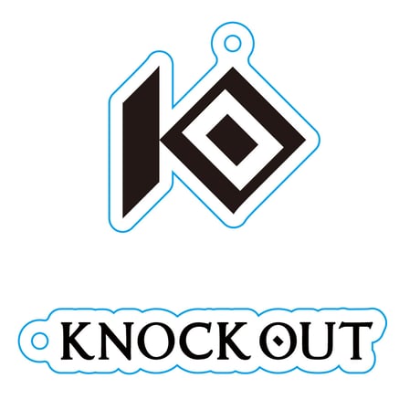 KNOCK OUT アクリルキーホルダー