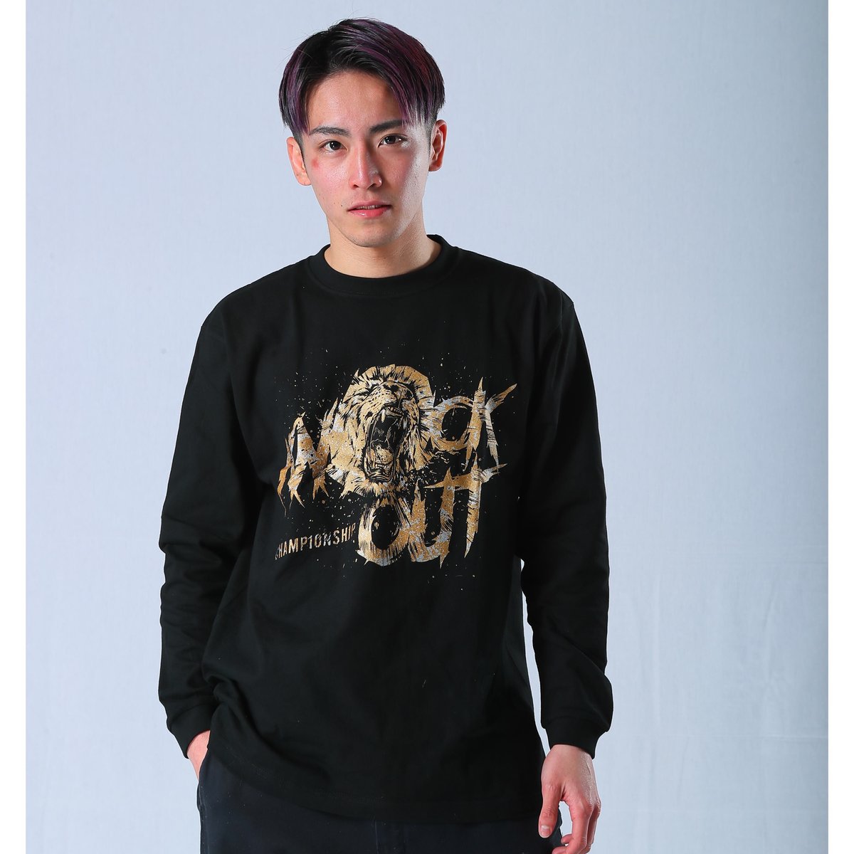 CHAMPIONSHIP ”SHOUT” ロングスリーブTシャツ BLACK | KNOCK