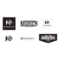 KNOCK OUTオリジナルステッカーセット（6種）