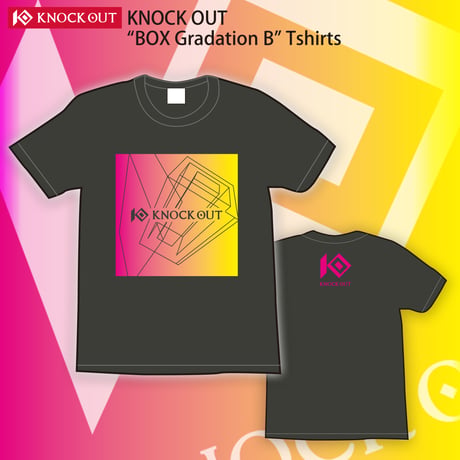 KNOCK OUT グラデーションTシャツ