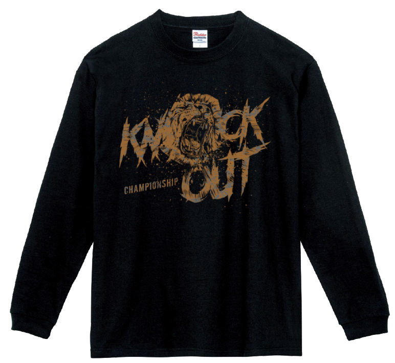 CHAMPIONSHIP ”SHOUT” ロングスリーブTシャツ BLACK | KNOCK