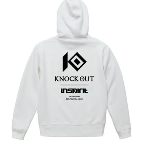 KNOCK OUT × inspirit コラボ プルパーカー