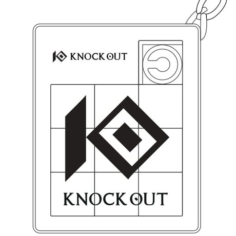 KNOCK OUT オリジナルパズルキーホルダー