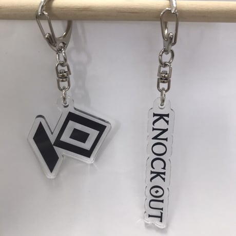 KNOCK OUT アクリルキーホルダー