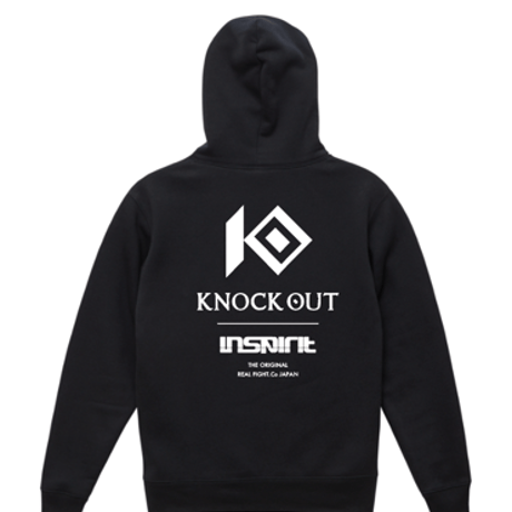 KNOCK OUT × inspirit コラボ プルパーカー