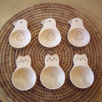 メープル素材  アニマル 大さじ　全２種