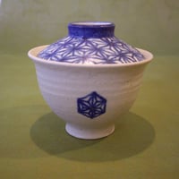 KUA工房「麻柄 蓋付き汁碗」
