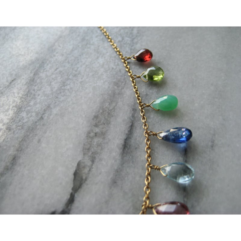 深瀬着用　GG バタフライ　クリスタルマルチカラーネックレス すぐ発送】セカオワ 深瀬 着用風 マルチカラー クリスタル ネックレス