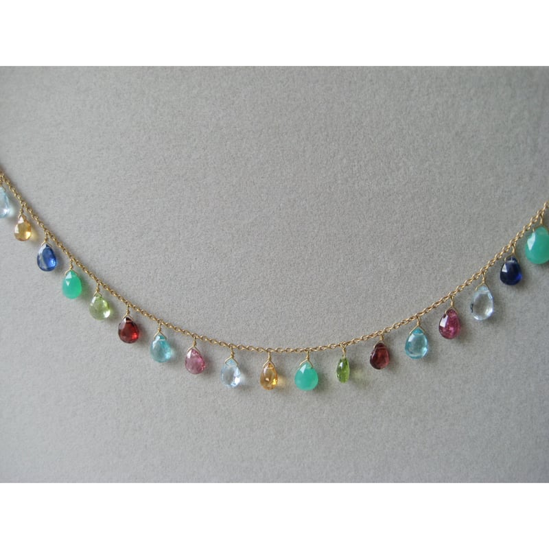 マルチ　トルマリン　ネックレス GEM PALACE[ネックレス]マルチストーン+トルマリン | Maharani