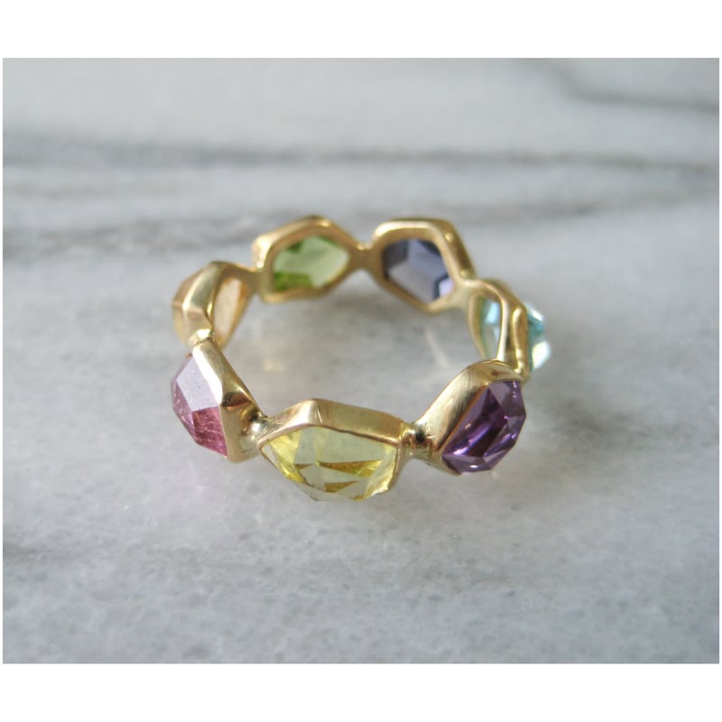 ジェムパレス　マルチストーン18Kリング GEM PALACE[リング]マルチカラーストーン9号② | Maharani Garden