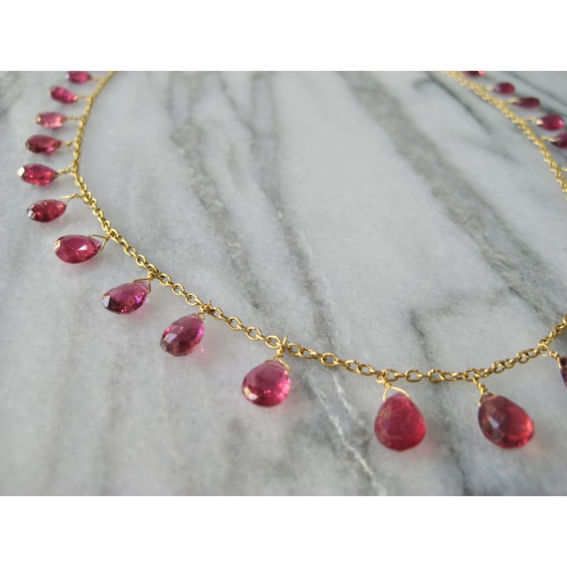 ピンクトルマリン多面カット・K14WG装飾 ネックレス、専門店より出品です。 ピンクトルマリン多面カット・K14WG装飾 ネックレス、専門店より出品