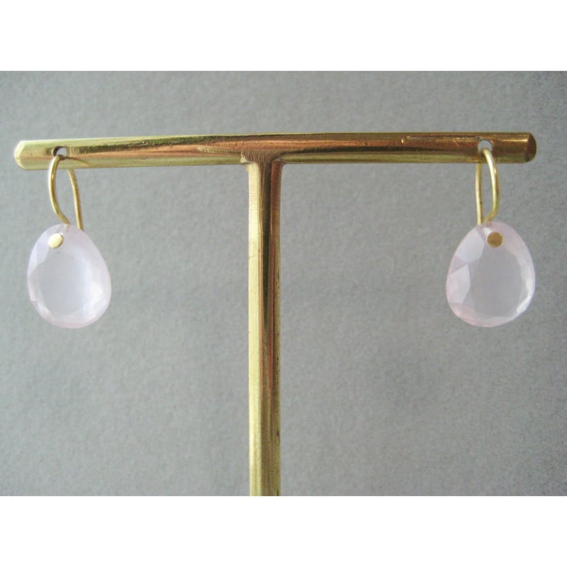 GEM PALACE[ピアス]22K×ローズクォーツ | Maharani Garden