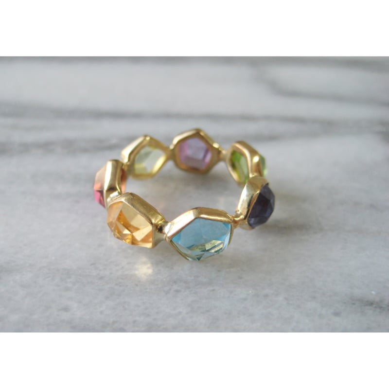 ジェムパレス　マルチストーン18Kリング GEM PALACE[リング]マルチカラーストーン9号② | Maharani Garden