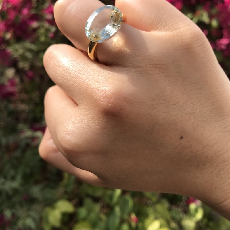 Raanii[キャンディリング]グリーンアメジストS | Maharani Garden