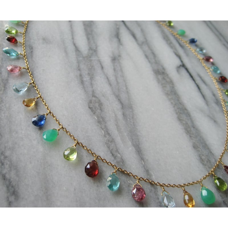 マルチ　トルマリン　ネックレス GEM PALACE[ネックレス]マルチストーン+トルマリン | Maharani