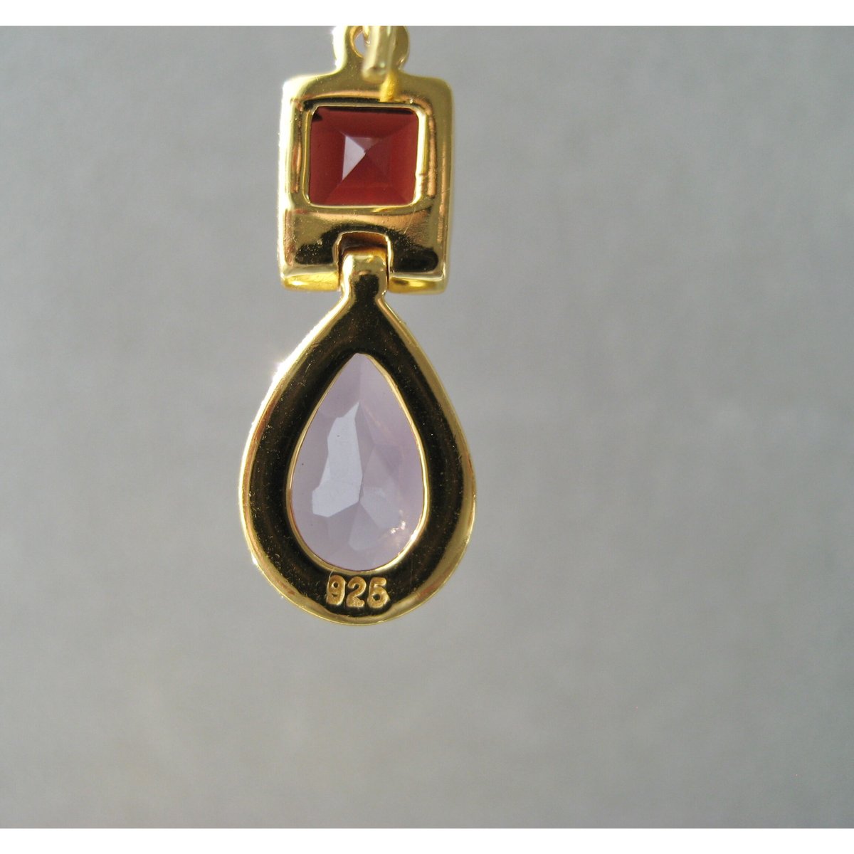 Amrapali [ピアス]アメジスト×ガーネット2ストーン | Maharani Garden