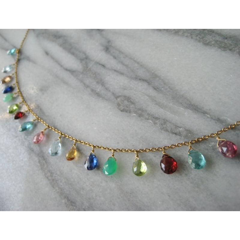 GEM PALACE[ネックレス]マルチストーン+トルマリン | Maharani Garden